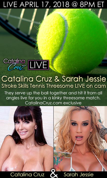 Catalina Cruz and Sarah Jessie Threesome Sex Live On Webcam ...